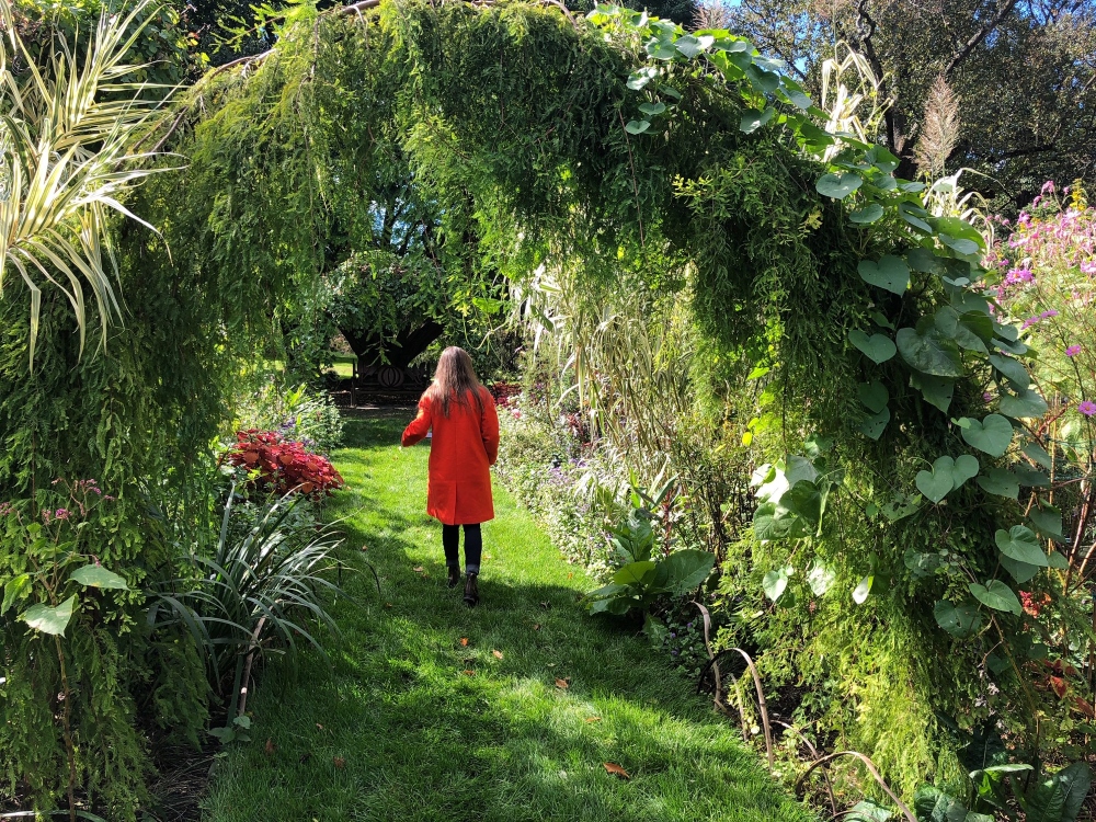 Chanticleer Garden tour - Walking the cut flower gardens. Thinking Outside the Boxwood