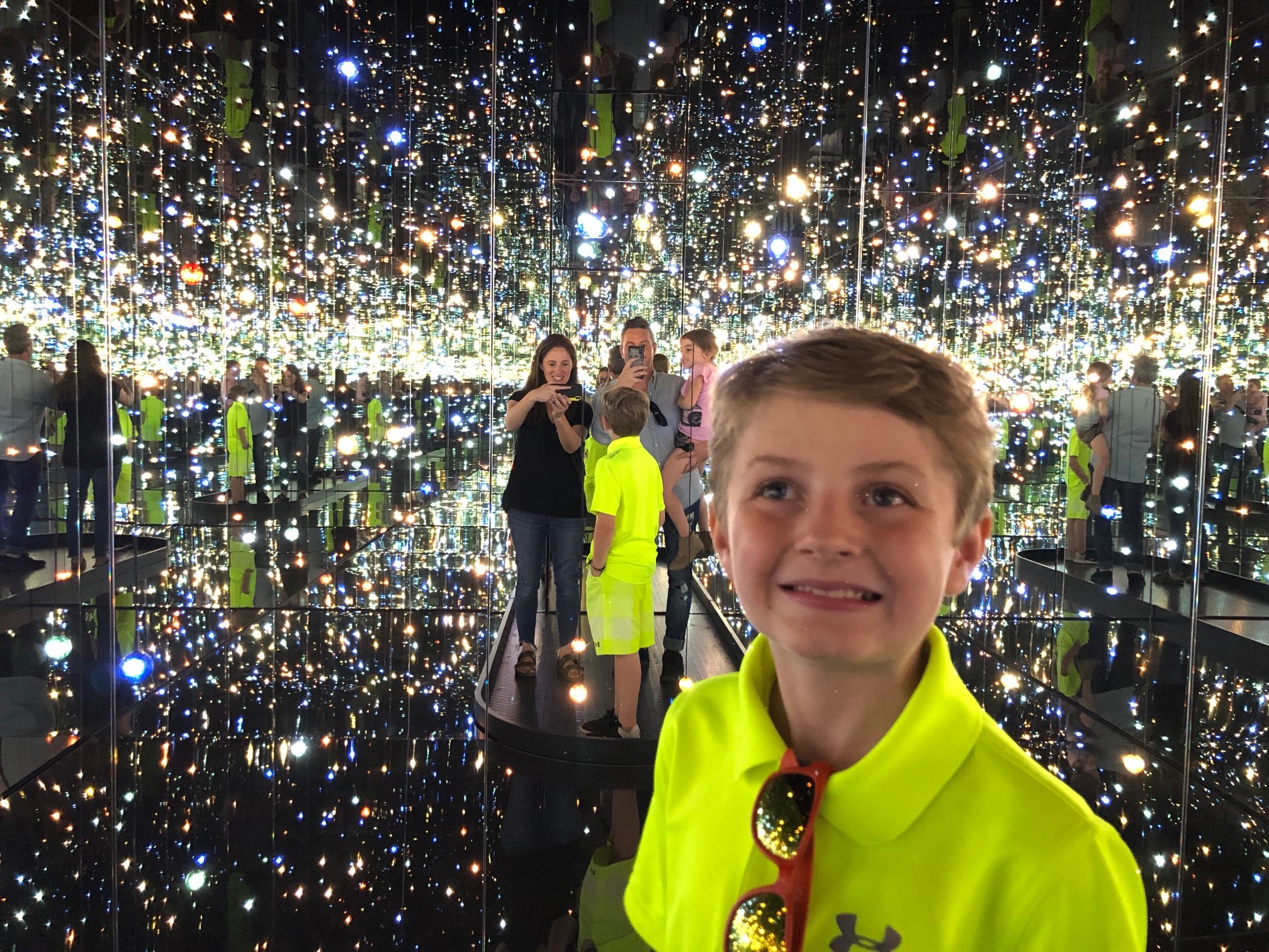 PHS FLOWER SHOW - Behind the Garden, Inspiration from Yayoi Kusama infinity mirrors at Cleveland Museum of art.