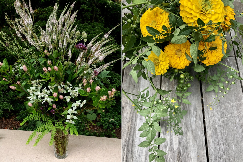 Garden Harvest - Making a bouquet from your garden. McCullough's Landscape and Nursery - Thinking Outside the Boxwood